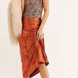 free people Serious swagger skirt in copper